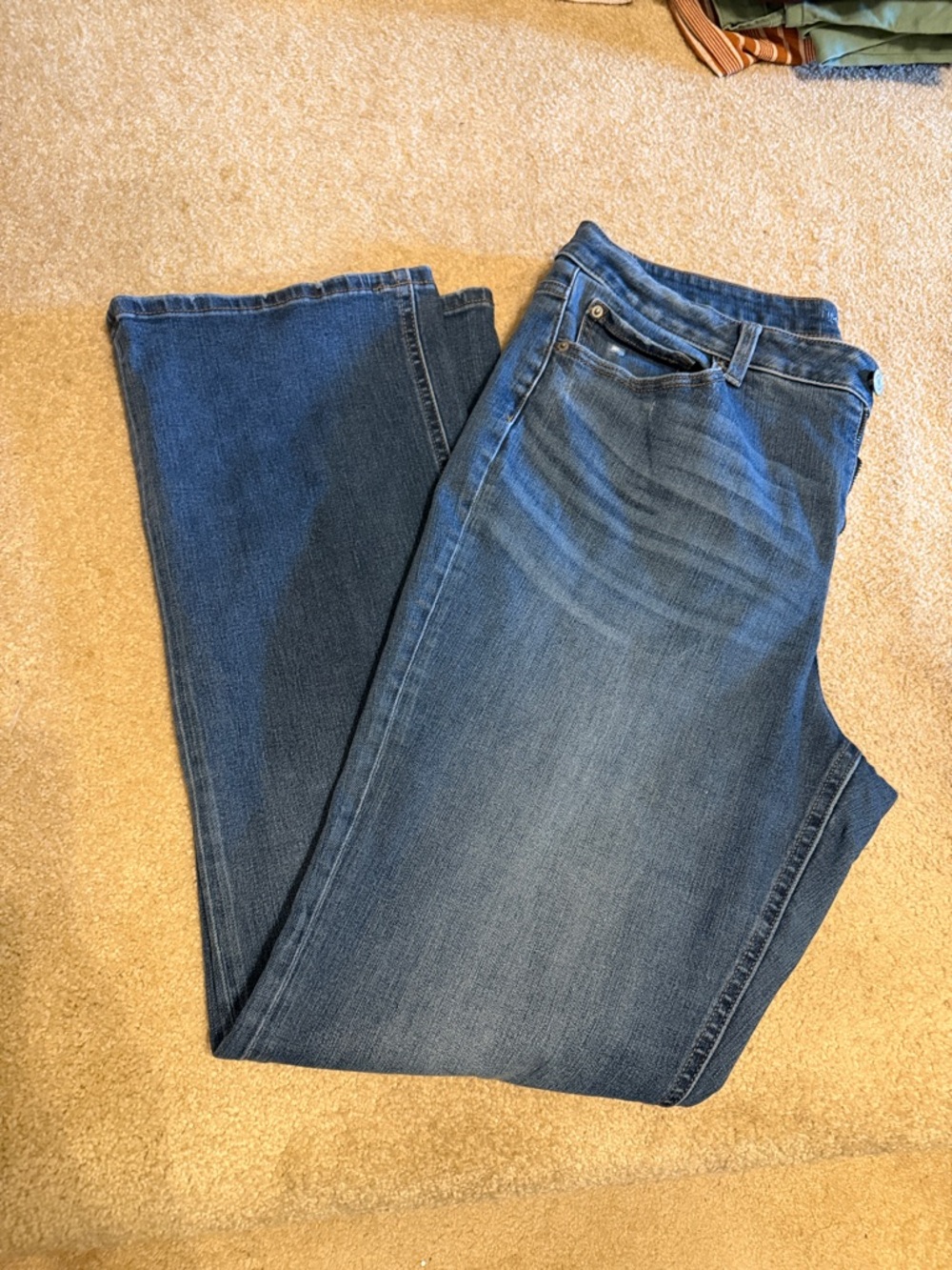Time and Tru Blue Women's Straight-Leg Jeans